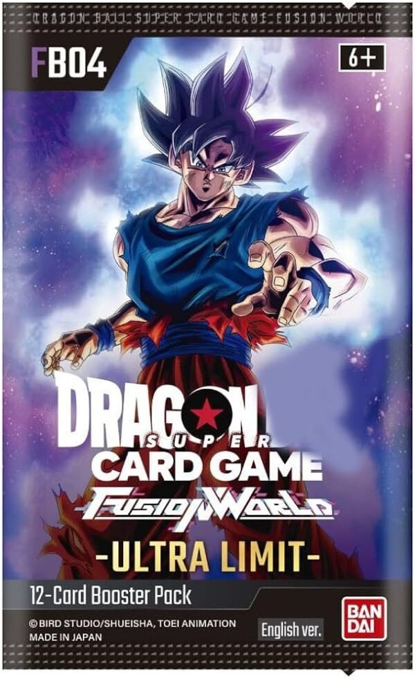 Dragon Ball Fusion World Card Game Ultra Limit FB04 Booster Pack Bustina Inglese