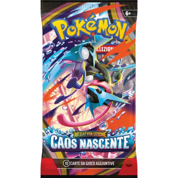 Megaevoluzioni: Caos Nascente Bustina 10 Carte - Artwork Casuale
