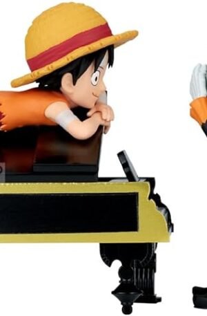 Banpresto Figura d'azione Monkey D. Luffy & Brook One Piece, World Collectable Log Stories, That'S Great!! After All This Time, He's Still